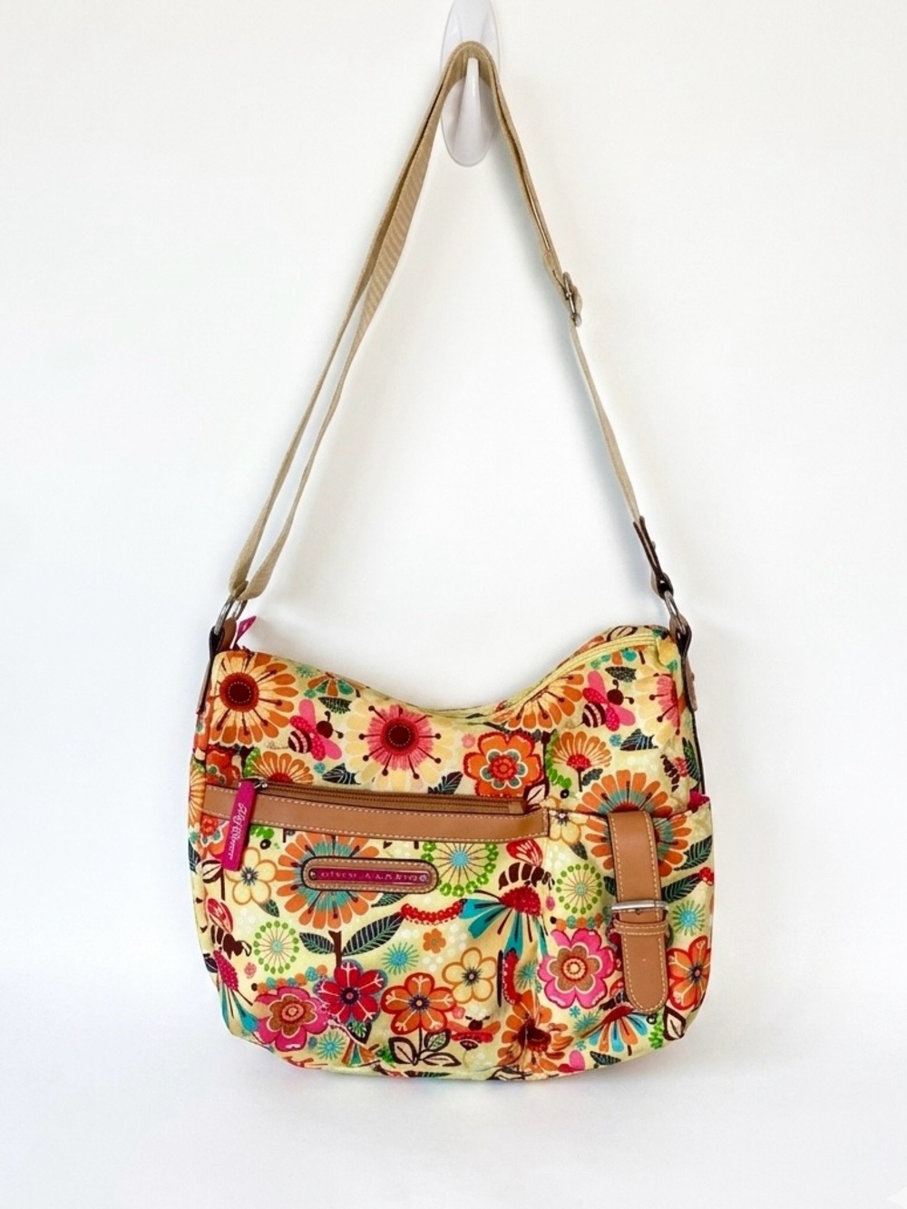 Lily Bloom Multi-Compartment Crossbody Shoulder Bag Lightweight Adjustable Strap
